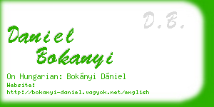 daniel bokanyi business card